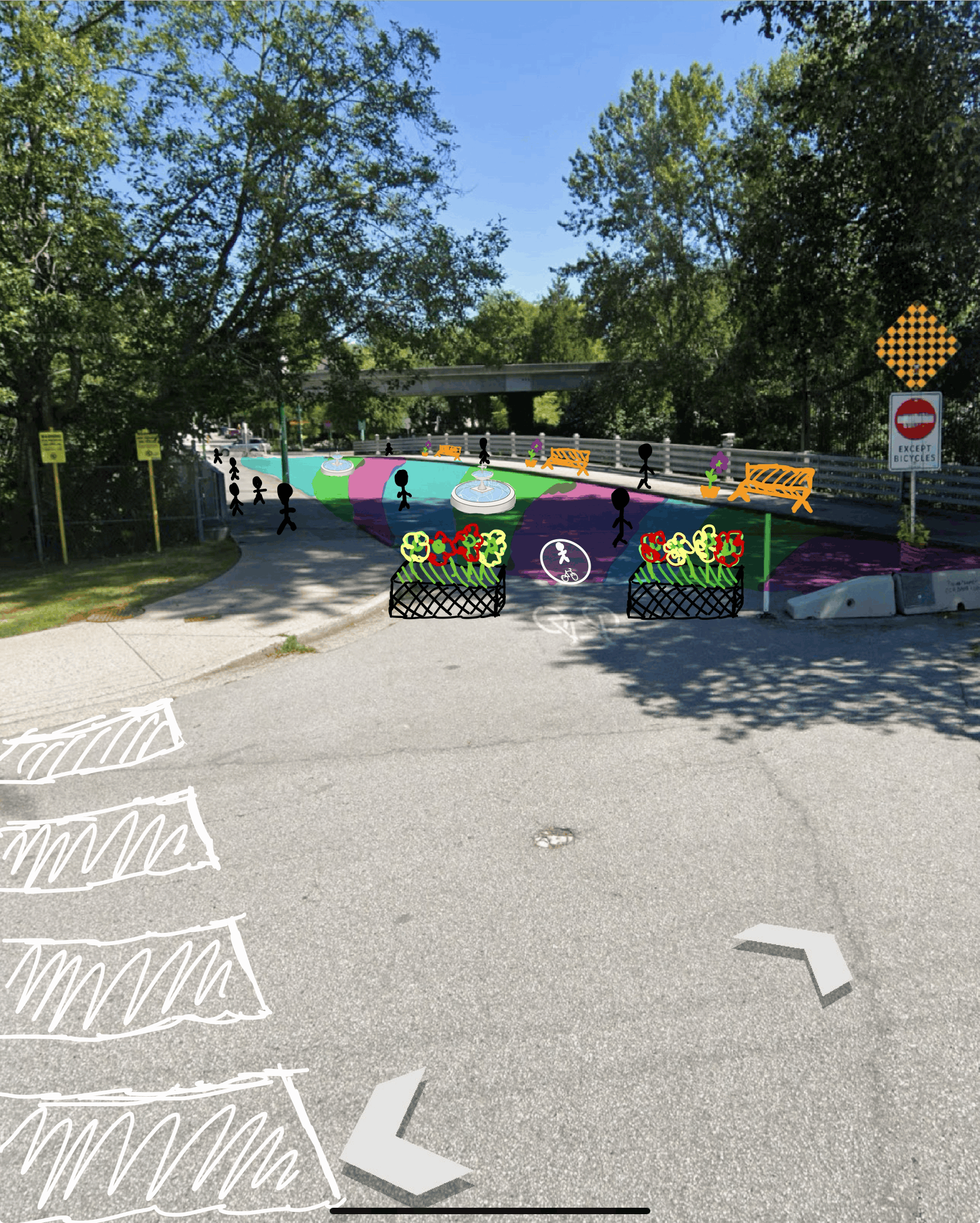 Impromptu rendering from Khang of Vision Zero Vancouver